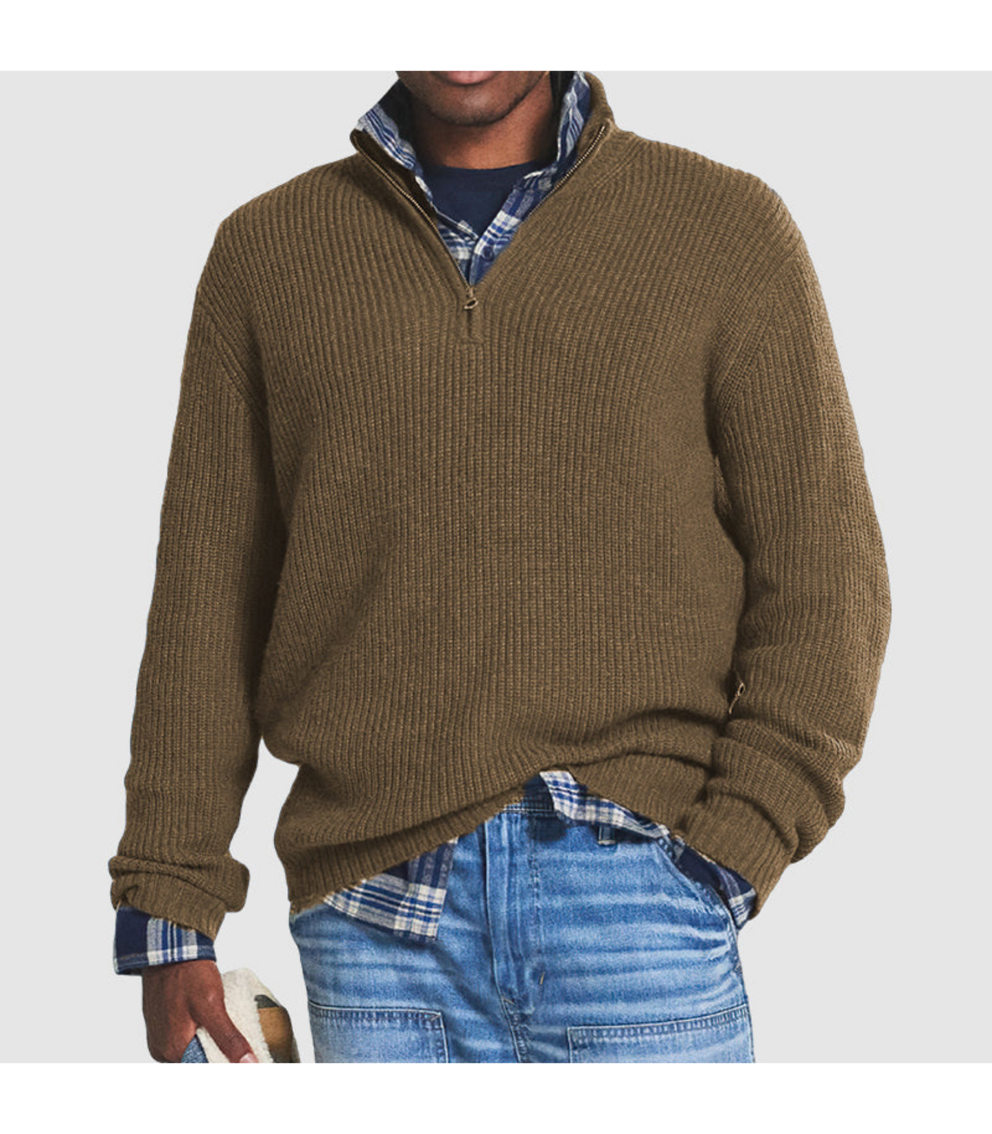 Lucas – Warme Half-Zip Trui voor Heren