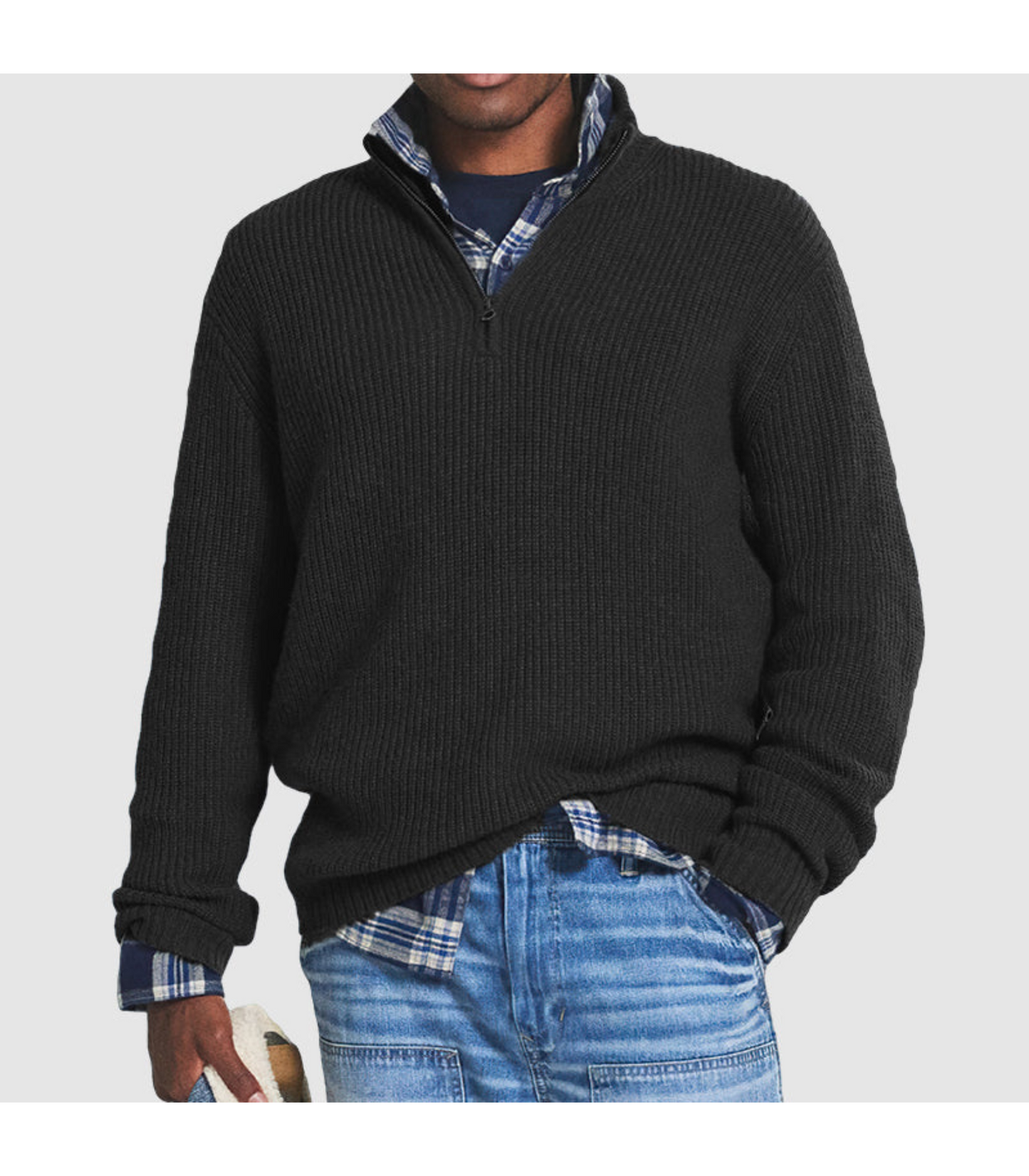 Lucas – Warme Half-Zip Trui voor Heren