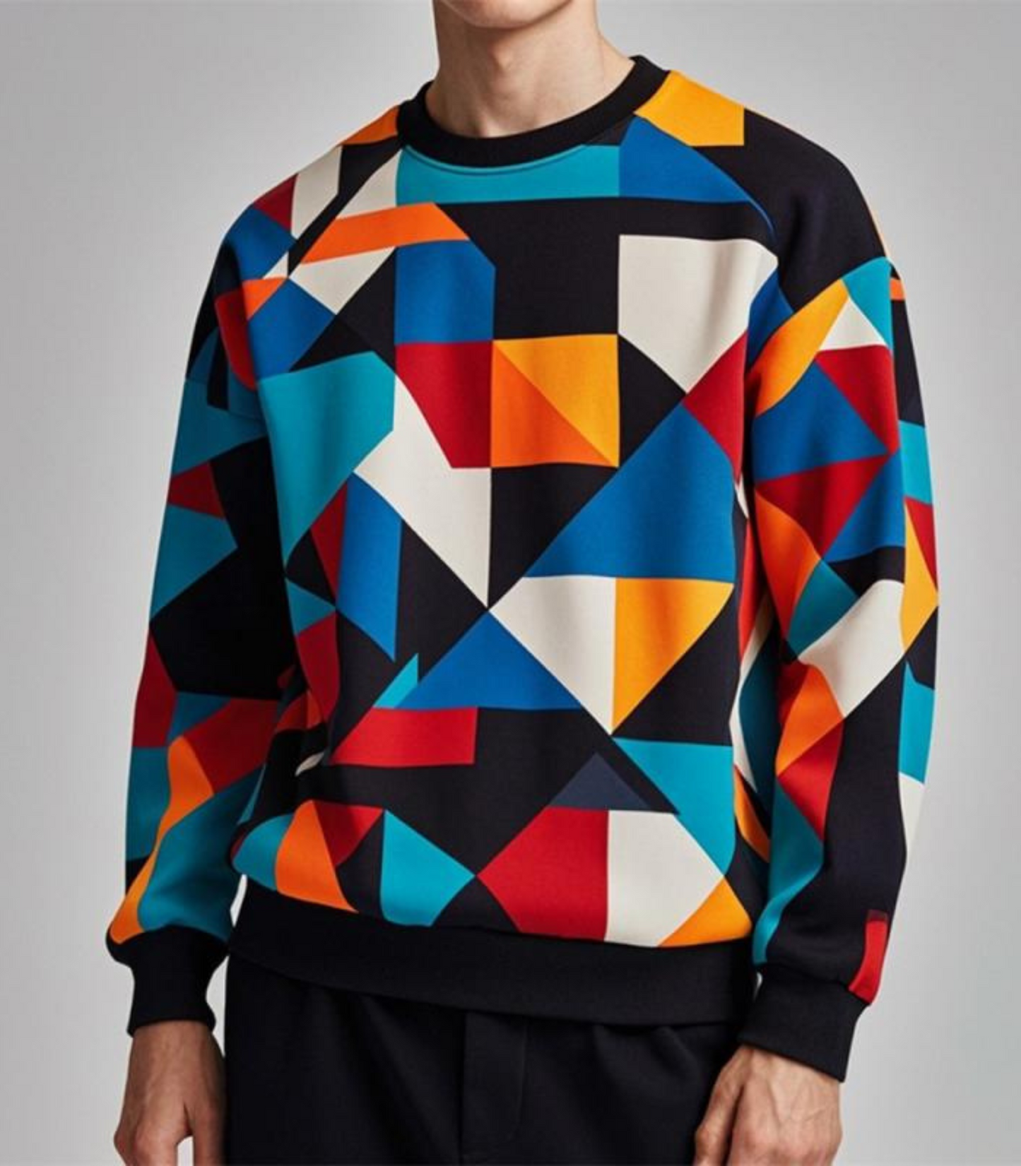 Zev - geprint sweatshirt met lange mouwen