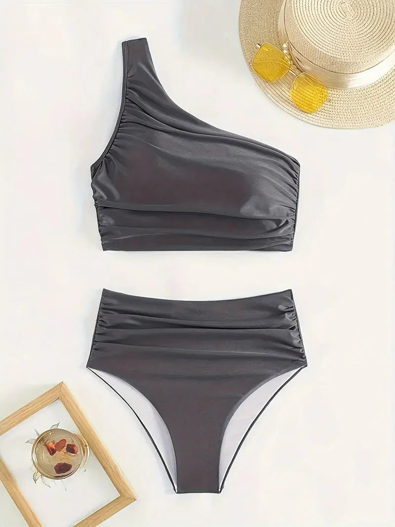 Jolinde - Bikini Dames Satijn Één Schouder