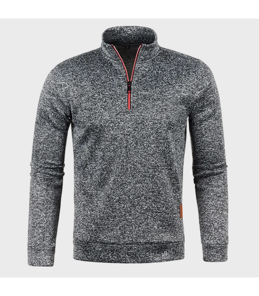 Joas - Warme herensweater met rits