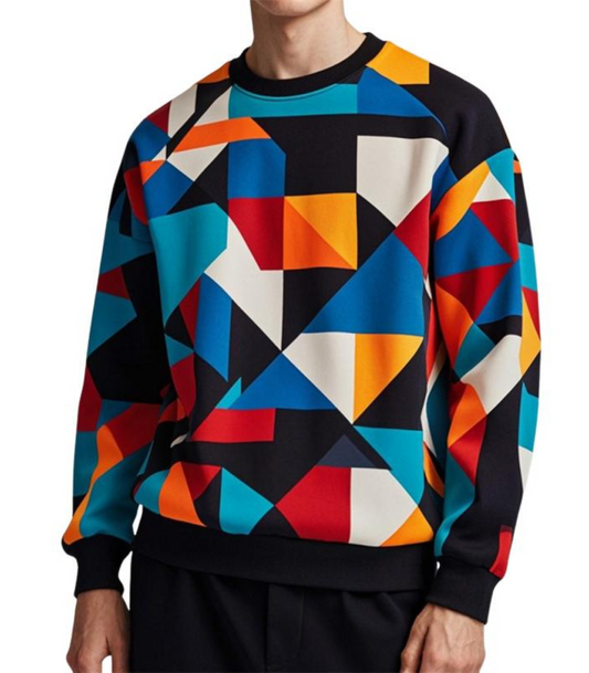 Zev - geprint sweatshirt met lange mouwen