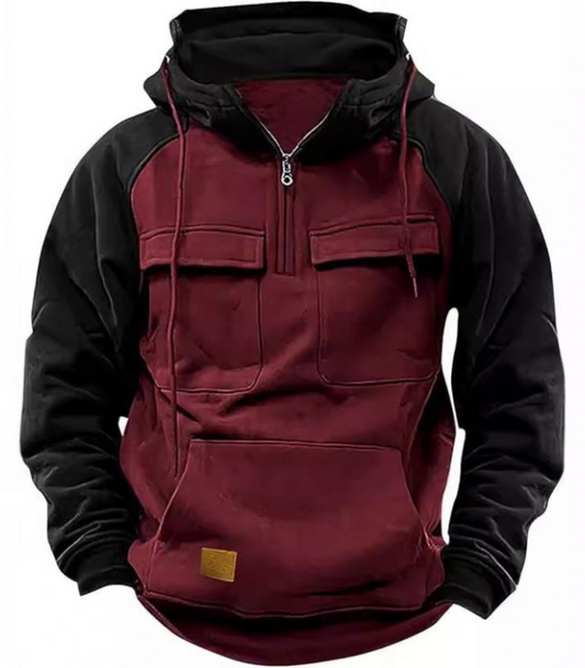 Tory - Kleurblok Cargo Hoodie